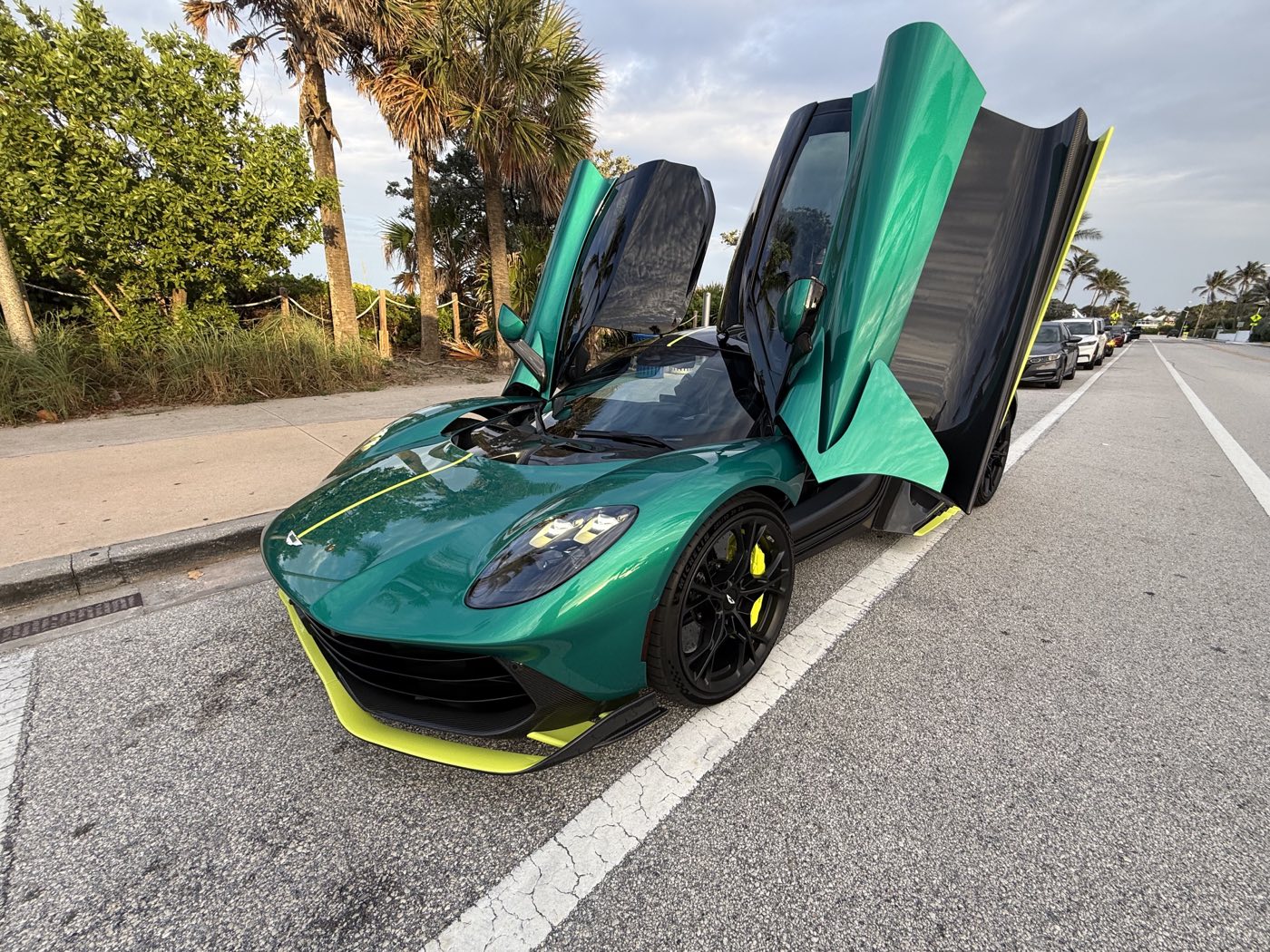 Aston Martin Valhalla with both doors raised